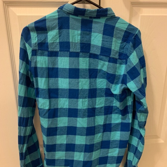 Hollister Blue Plaid Flannel - Picture 2 of 3